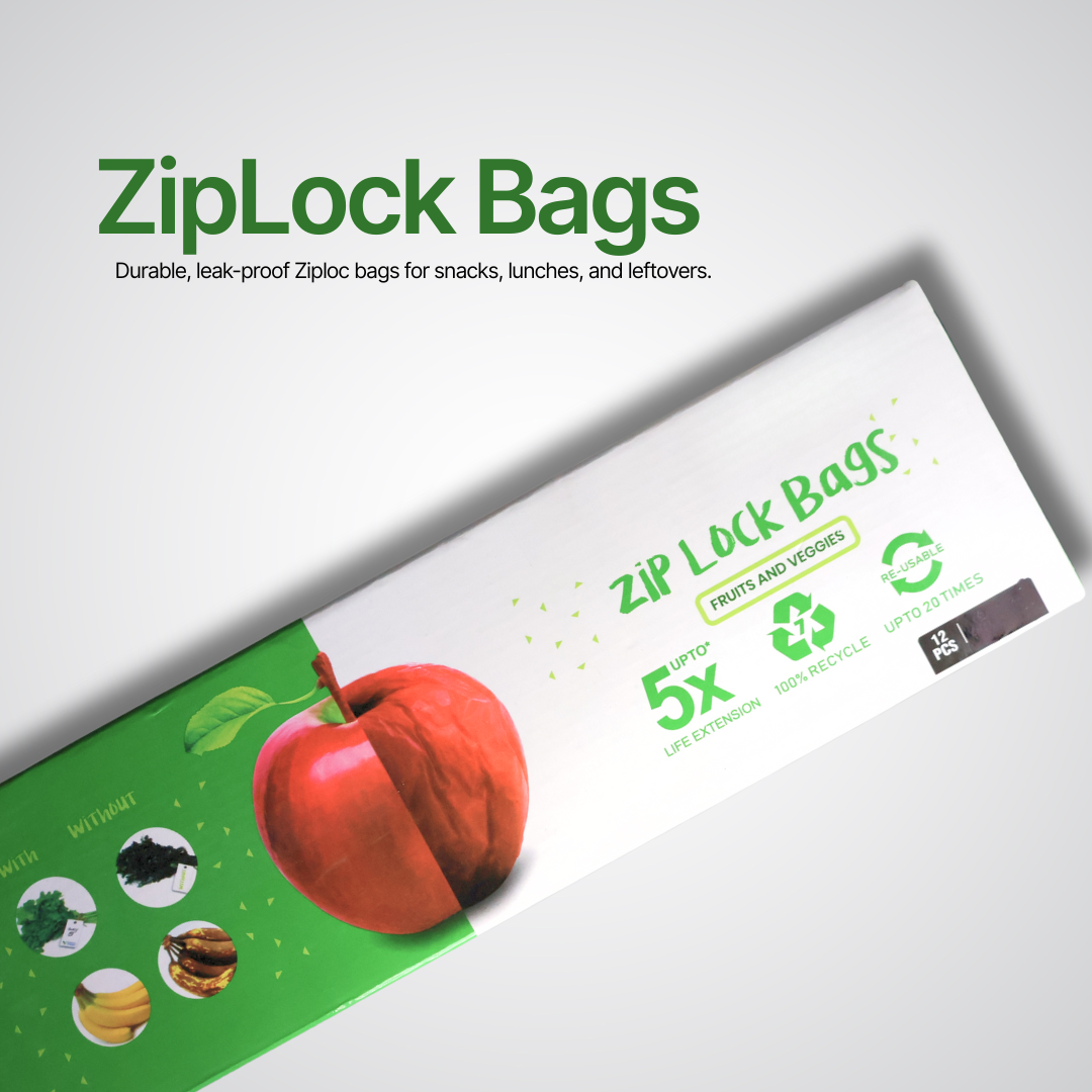 Fruit Hero Ziplock Bags – Pack of 12